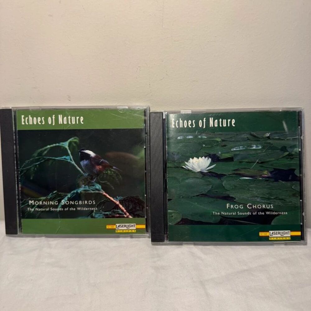 Echoes of Nature Set of Two CDs Morning Songbirds and Frog Chorus Relaxing